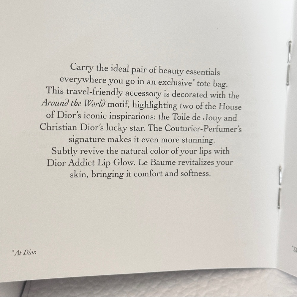 đ CHRISTIAN DIOR Ltd Ed âAround the Worldâ Raffia Tote Bag w/ Lotion & Lip Balm - Picture 8 of 12